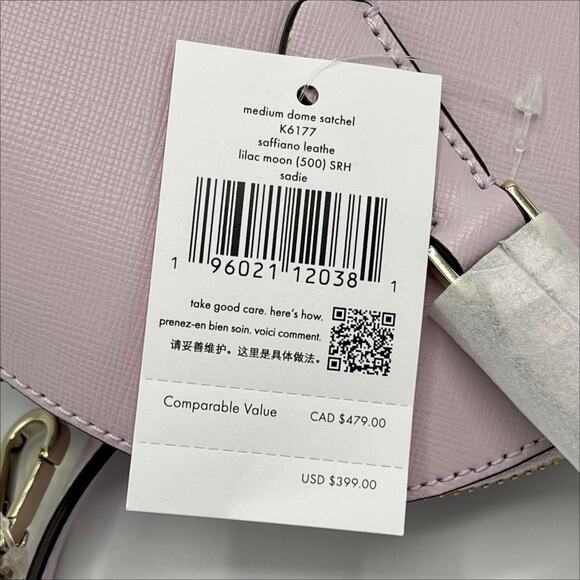 Kate Spade New York Sadie Dome Satchel in Lilac Moonlight - Picture 4 of 5